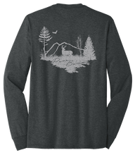 Load image into Gallery viewer, Pure Bama White Tail Black Heather Tee (Long Sleeve)