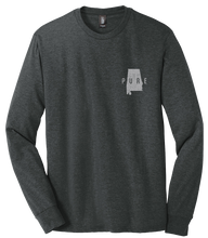 Load image into Gallery viewer, Pure Bama White Tail Black Heather Tee (Long Sleeve)