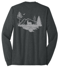Load image into Gallery viewer, Pure Bama White Tail Black Heather Tee (Long Sleeve)
